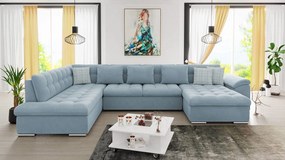Rohová pohovka Talina s funkciou spania (Pravá U) (Uttario Velvet 2960 + Uttario Velvet 2960 + Senegal 818). Vlastná spoľahlivá doprava až k Vám domov. 1059430
