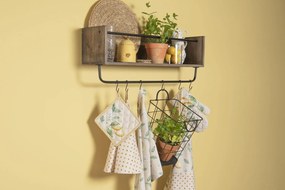 Bavlněná podložka pod hrnec s motivem citrónů Lemons & Leafs - 20*20 cm