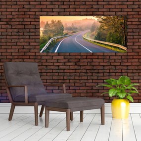 Obraz - Cesta pri východe slnka (120x50 cm)