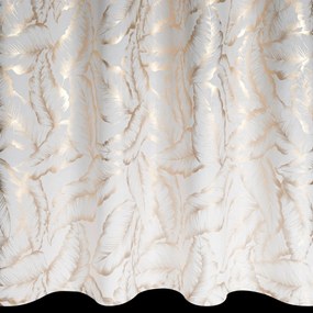 EUROFIRANY ZATEMŇOVACÍ ZÁVES NA KRÚŽKOCH MILENA 140X250 CM LISTY