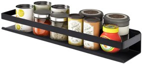 Nástenná polica MEGARA 50 cm čierna