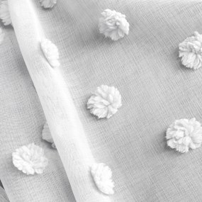 ZÁVES NA PÁSKE STELLA 140X270 CM BIELA