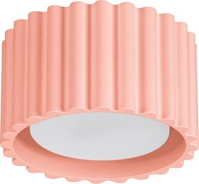Stropné svietidlo Aura, 1x ružové hliníkové tienidlo, (6 cm)