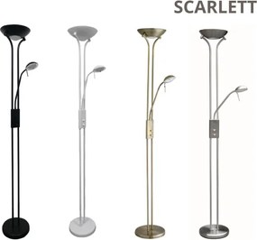 Brilagi - Stmievateľná stojacia lampa SCARLETT 1xR7s/230W/230V + 1xG9/40W čierna