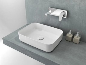 Isvea Isvea, INFINITY OVAL keramické umývadlo na dosku, 50x36x12 cm, biela, 10NF65050SV
