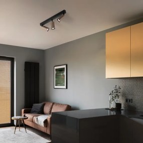 Bodové svietidlo TUNE 3xGU10/10W/230V čierna/hnedá