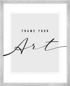 Stojací/na stenu rámček v striebornej farbe 20x26 cm – knor