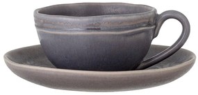 Sivé šálky v súprave 2 ks na cappuccino z kameniny 180 ml Raben – Bloomingville