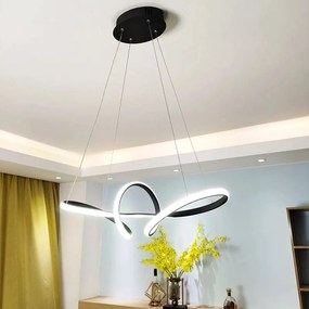 Toolight - LED závesná lampa APP823-CP + diaľkové ovládanie, čierna, OSW-06661