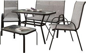 ZÁHRADNÝ JEDÁLENSKÝ SET ILARIO 2 X STOLIČKA + DVOJKRESLO + STÔL + STOLÍK