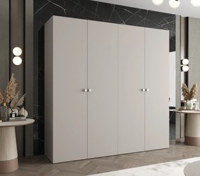 Šatníková skriňa 200 cm Parna 1 (kašmír + strieborná). Akcia -19%. Vlastná spoľahlivá doprava až k Vám domov. 1125886