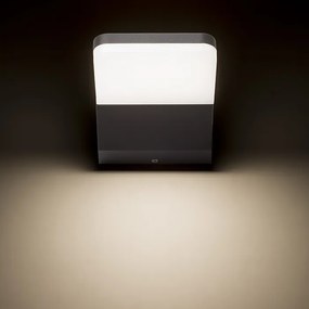 RENDL R11946 VIRGO LED vonkajšie svietidlo, nástenné hranaté IP65 antracitová