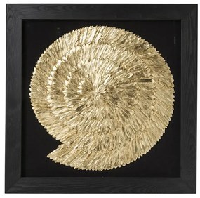 Golden Snail nástenná dekorácia 120x120cm