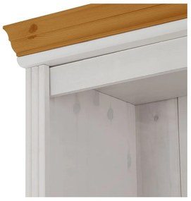 Biela knižnica z borovicového dreva 148x223 cm Anita – Støraa