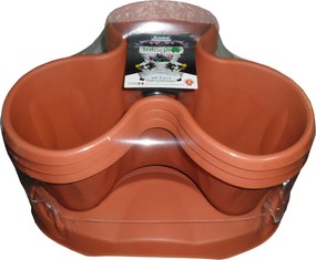 BAMA Kvetináč modulárny TRIFOGLIO, farba terracotta