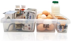 Súprava 3 ks organizérov do chladničky, ROTHO LOFT FRIDGE, antibakteriálne 5 l + 3 l + 1,5 l