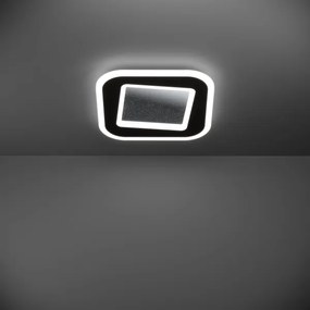 Eglo 901241 - LED Stmievateľné stropné svietidlo MACCHIONI LED/20W/230V čierna + DO