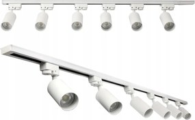 LED koľajnica 2m + 6x GU10 bodové žiarovky - sada