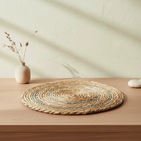Podložka na stůl z mořské trávy Bali II 38 cm hnědá/šedá