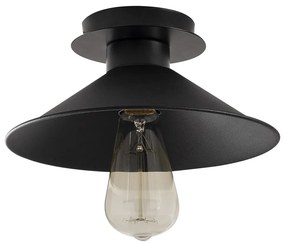 Čierne stropné svietidlo s kovovým tienidlom ø 24 cm Berceste – Opviq lights