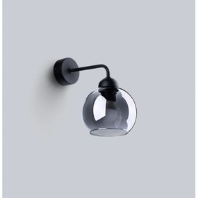 Sollux SL.1139 - Nástenná lampa ALINO 1xE27/60W/230V čierna