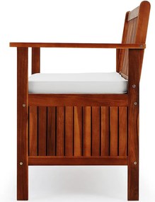 InternetovaZahrada - Záhradná lavica s úložným boxom - 120 cm x 59 cm x 90 cm