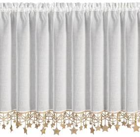 EUROFIRANY KRÁTKA VIANOČNÁ ZÁCLONA NA PÁSKE XMAS 90X150 CM HVIEZDY