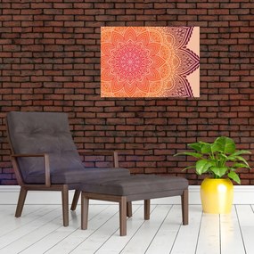 Sklenený obraz - Mandala umenia (70x50 cm)