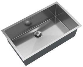 Gamma Gamma, 1-komorový nerezový drez 750x450x210 mm, oceľová, GMA-S7545-CH