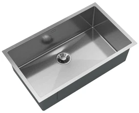 Gamma Gamma, 1-komorový nerezový drez 750x450x210 mm, oceľová, GMA-S7545-CH
