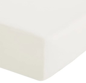 Krémová napínacia perkálová plachta 90x190 cm Easy Iron Percale – Catherine Lansfield