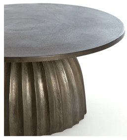 Kovový okrúhly odkladací stolík ø 70 cm Veglia – Light &amp; Living