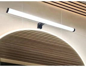 LED kúpeľňové osvetlenie zrkadla LED/12W/230V 59,5 cm IP44 čierna