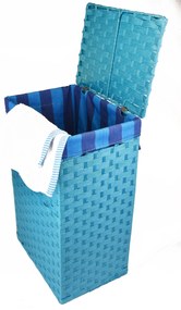 Koš na prádlo modrý Rozměry (cm): 40x30, v. 61