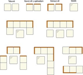 Rohová ratanová záhradná súprava Catini Sevilla - Čierna