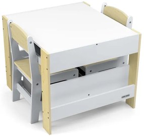 Detský stôl Sven naturálny s dvomi stoličkami