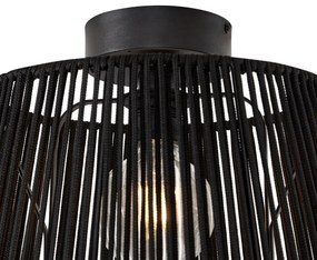 Japandi vonkajšie stropné svietidlo s čiernym lanom IP54 - Jayla