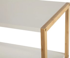 Noela Bambusová skrinka s policami STRADO biela