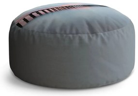 Taburet Circle mólo s červánkami, sivá