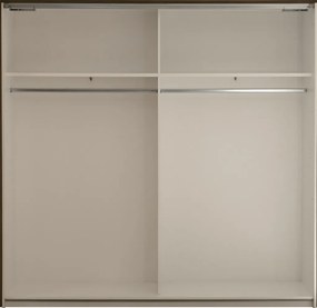Šatníková skriňa Kiara 215 cm, biela/dub baysen
