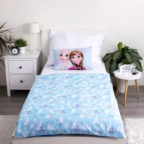 Jerry Fabrics Obliečky do postieľky 100x135 + 40x60 cm - Frozen "Light blue"