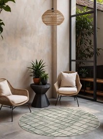 Koberec Ted Baker Haringey Crouch zelený / biely kruh