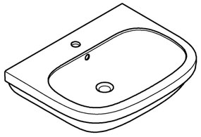 GROHE 39323000 - Umývadlo EURO CERAMIC 650 × 514 mm keramika/biela