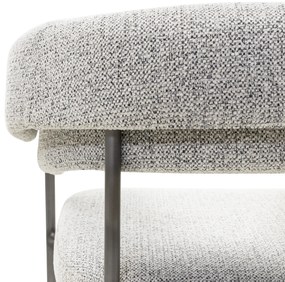 Čalouněná jídelní židle Portia šedá