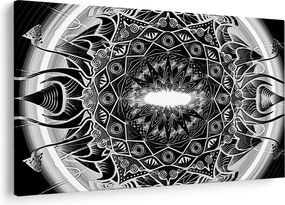 Obraz čiernobielych ornamentov (90x60 cm)