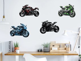 Súprava motoriek textilní prelepiteľné nálepky na stenu hárok 46 x 30 cm