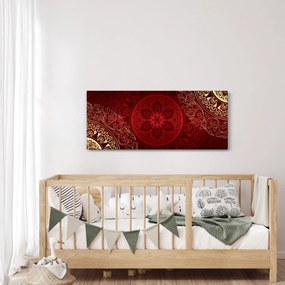 Obraz - Zlaté mandaly (120x50 cm)