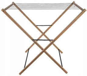 Erga Aurora Line, drevený vešiak na sušenie bielizne 95x62,5x90 cm na postavenie, hnedá-čierna, ERG-SEP-1003SEPSULUNA