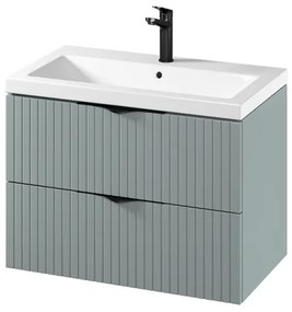 Cersanit S801-540 -Závesná kúpeľňová skrinka s umývadlom TIRSO 80x45 cm mintová