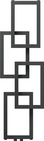 Mexen Grid, dekoratívny kúpeľňový radiátor 1115 x 360 mm, 279 W, grafitová, W215-1115-360-00-66